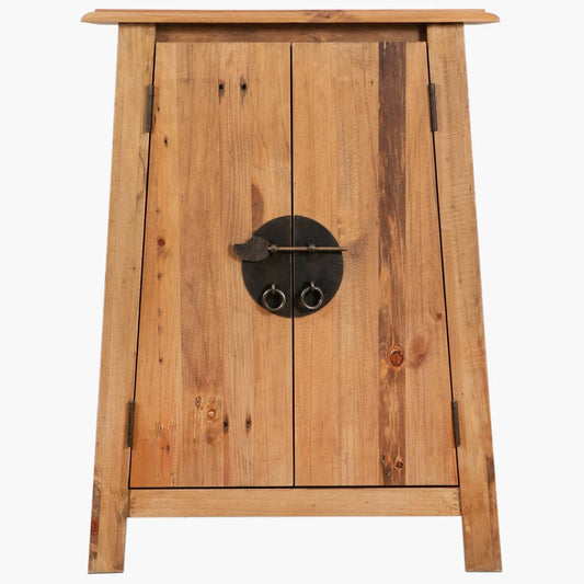 NNEVL Bathroom Side Cabinet Solid Recycled Pinewood 59x32x80 cm-1