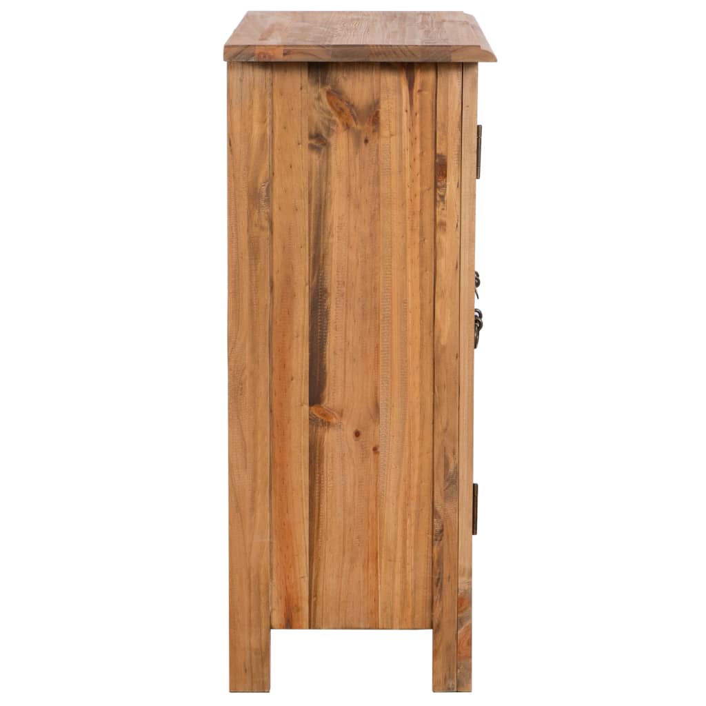 NNEVL Bathroom Side Cabinet Solid Recycled Pinewood 59x32x80 cm-2
