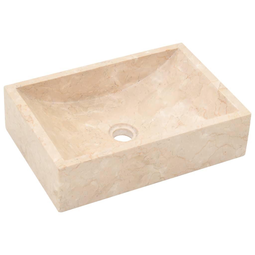 NNEVL Sink 45x30x12 cm Marble Cream-1