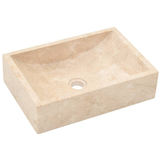 NNEVL Sink 45x30x12 cm Marble Cream-1
