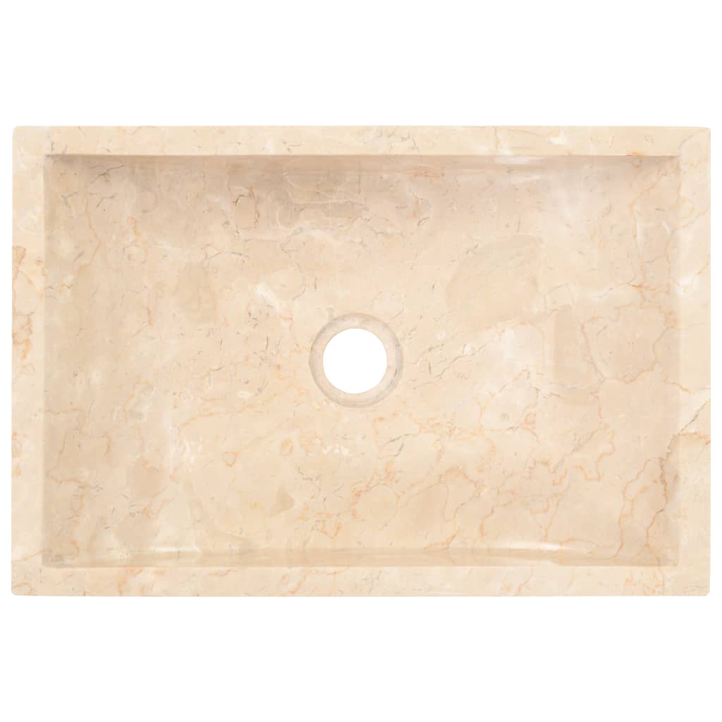 NNEVL Sink 45x30x12 cm Marble Cream-3