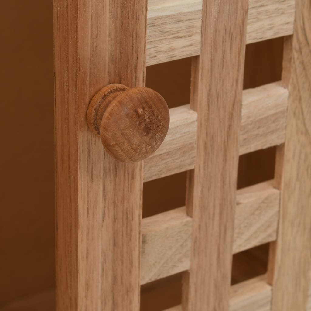 NNEVL Sink Cabinet Solid Walnut Wood 66x29x61 cm-2