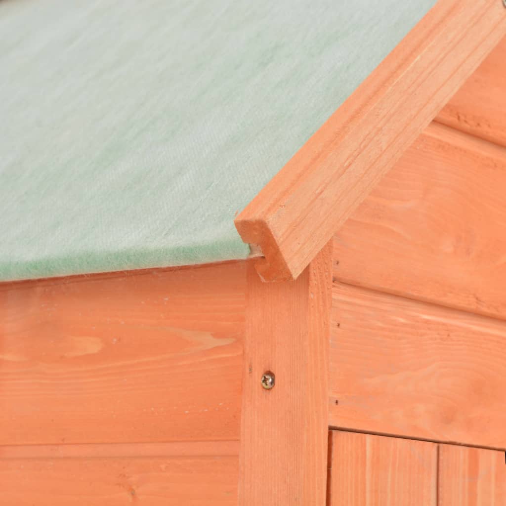vidaXL Garden Storage Shed 28"x23.6"x83.9" Wood-3