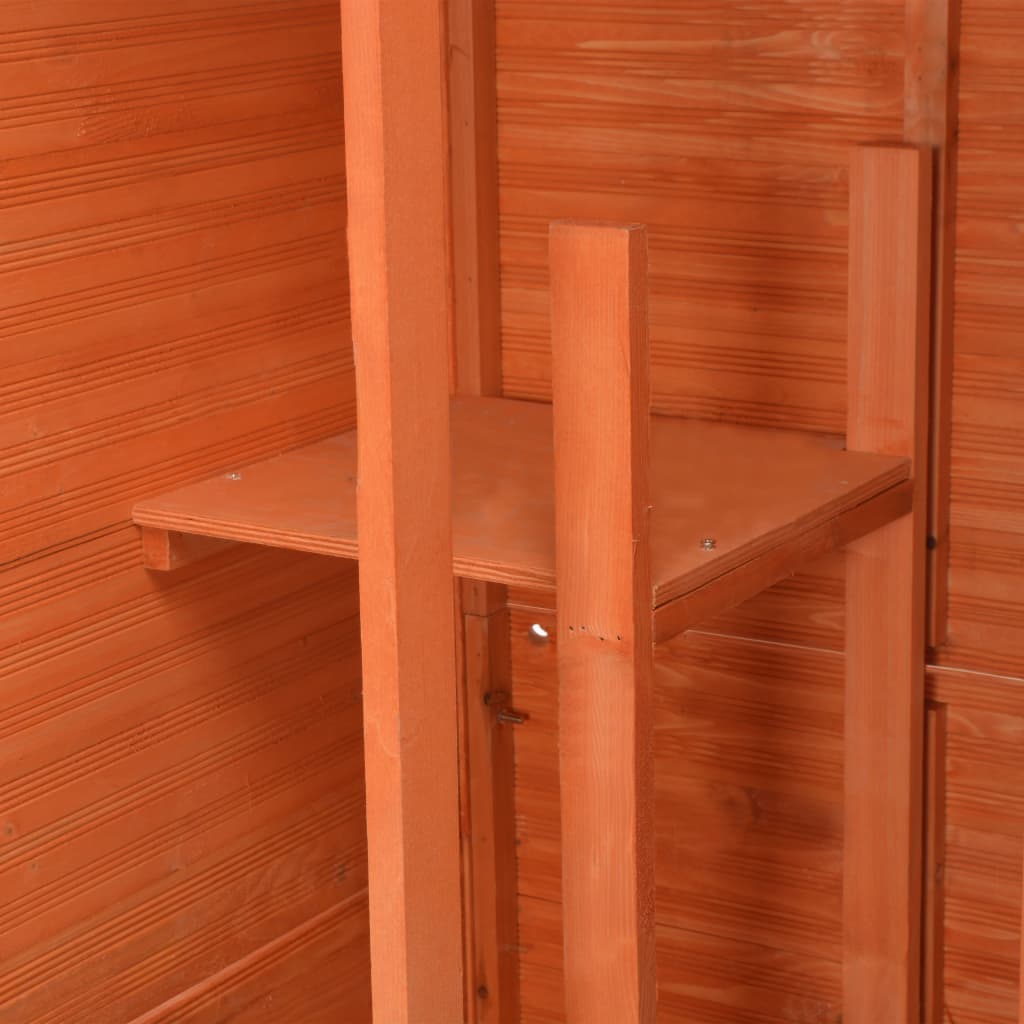 vidaXL Garden Storage Shed 28"x23.6"x83.9" Wood-4