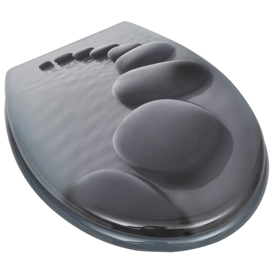 NNEVL WC Toilet Seat MDF Lid Stones-1