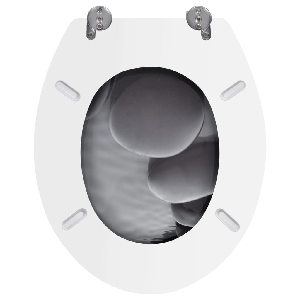 NNEVL WC Toilet Seat MDF Lid Stones-4