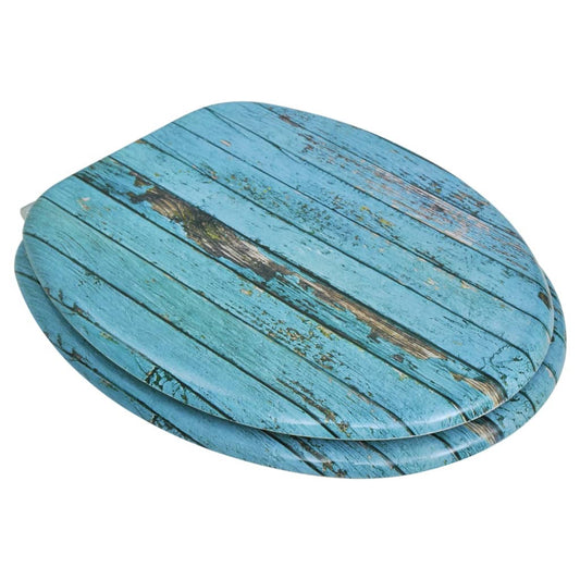 NNEVL Toilet Seats with Hard Close Lids MDF Old Wood-1