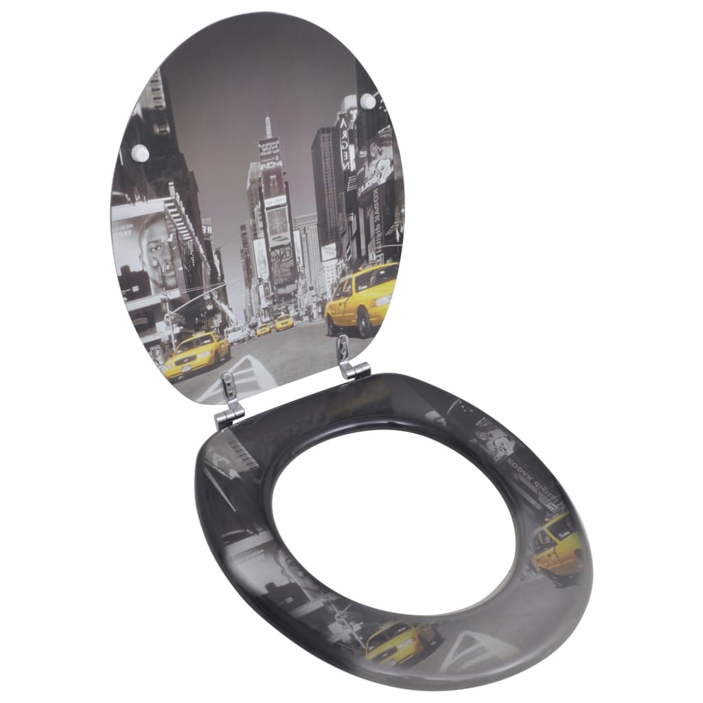 NNEVL Toilet Seats with Hard Close Lids MDF New York-0