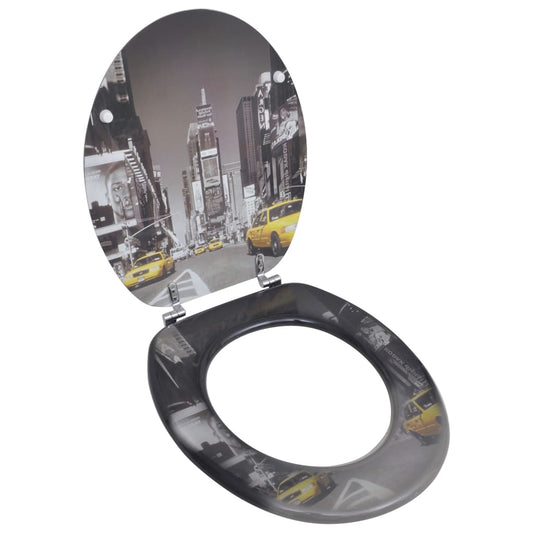 NNEVL Toilet Seats with Hard Close Lids MDF New York-0