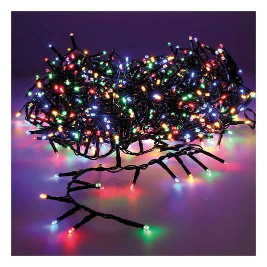 Wreath of LED Lights Lumineo Compact Multicolour Soft green 14 m-0