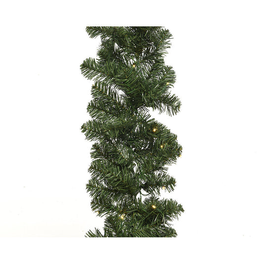 Wreath of LED Lights Lumineo Imperial Soft green 6,1 m 270 x 12 cm White-1