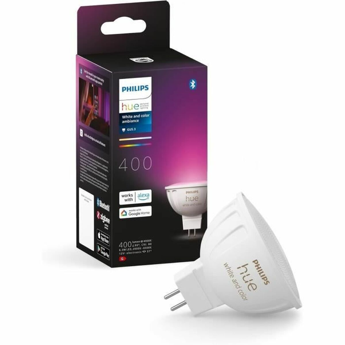 LED lamp Philips White G 400 lm 2 Units (6500 K)-2