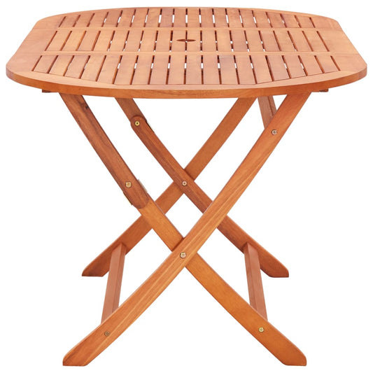 vidaXL Patio Dining Set Outdoor Furniture Solid Wood Eucalyptus and Textilene-1