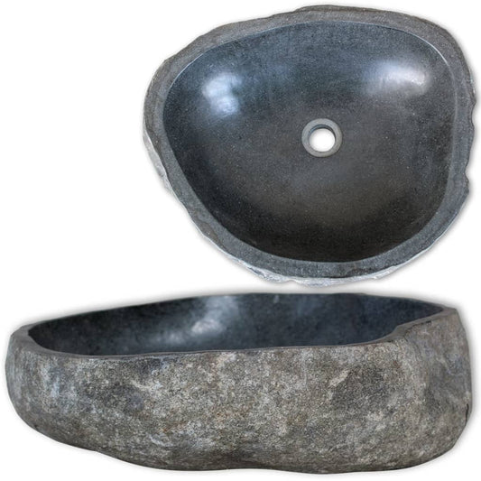 NNEVL Basin River Stone Oval 30-37 cm-0