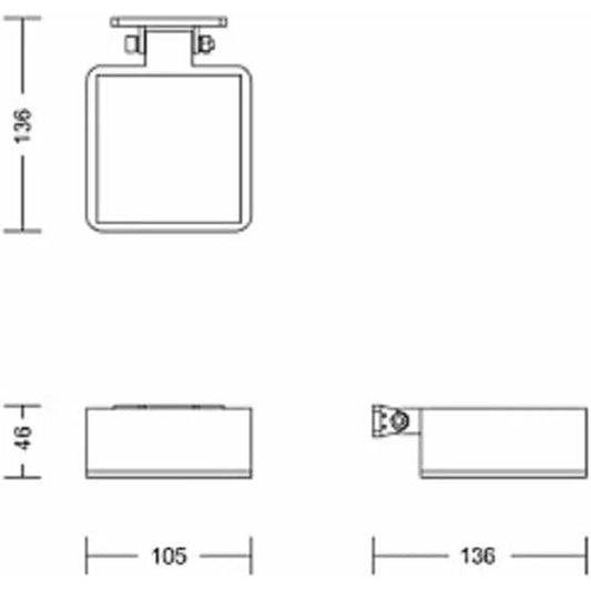 Wall Light Philips 1,5 W 200 Lm Solar Squared (2700 K)-1