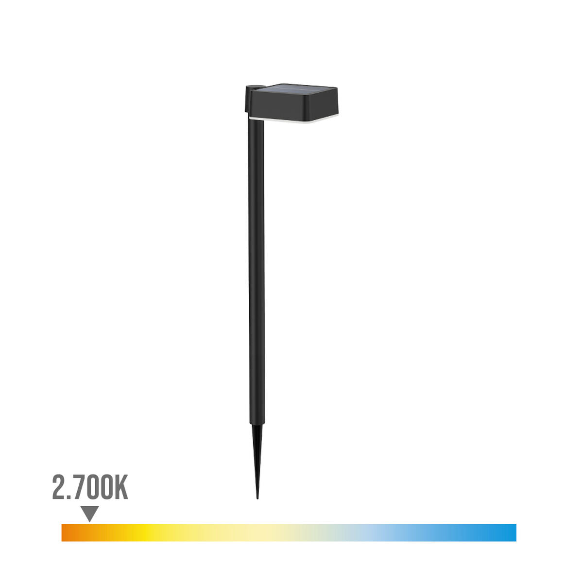 Solar garden lights Philips Vynce 1,5 W 10,5 x 13,5 x 54 cm Black Plastic Squared (2700 K) (Soft green) (1 Unit)-3