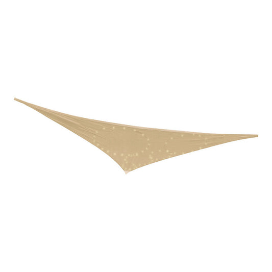 Shade Sail Beige 3 x 3 x 3 m LED Light Exterior Solar Awning-0