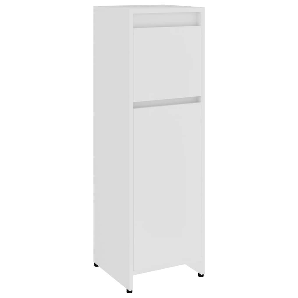 NNEVL Bathroom Cabinet White 30x30x95 cm Chipboard-1