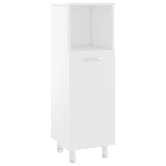 NNEVL Bathroom Cabinet White 30x30x95 cm Chipboard-1