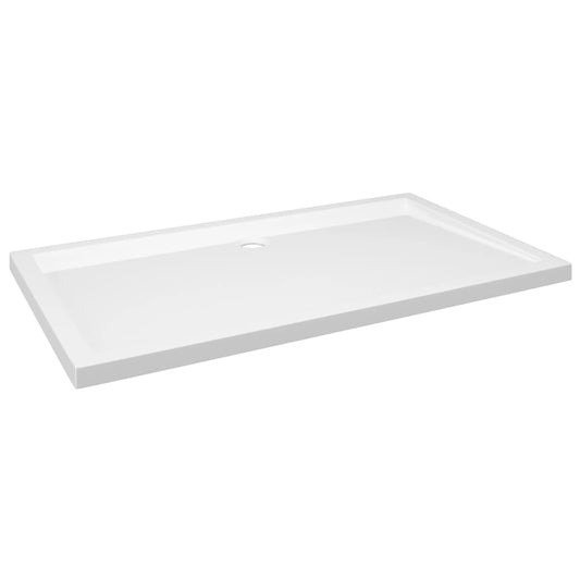 NNEVL Rectangular ABS Shower Base Tray White 70x120 cm-1