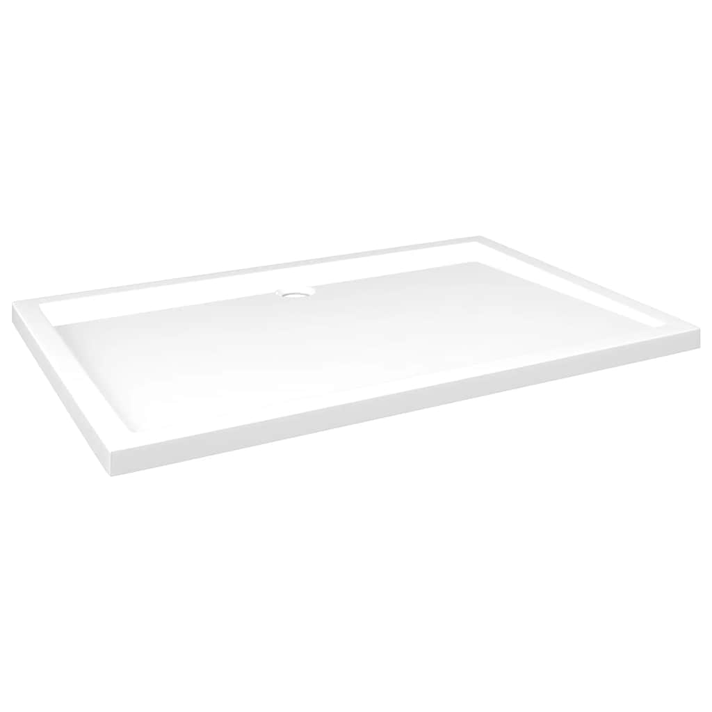 NNEVL Rectangular ABS Shower Base Tray White 80x120 cm-1