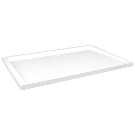 NNEVL Rectangular ABS Shower Base Tray White 80x120 cm-1