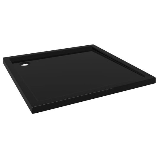 NNEVL Square ABS Shower Base Tray Black 90x90 cm-1