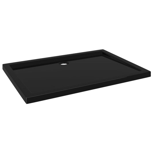 NNEVL Rectangular ABS Shower Base Tray Black 80x110 cm-1