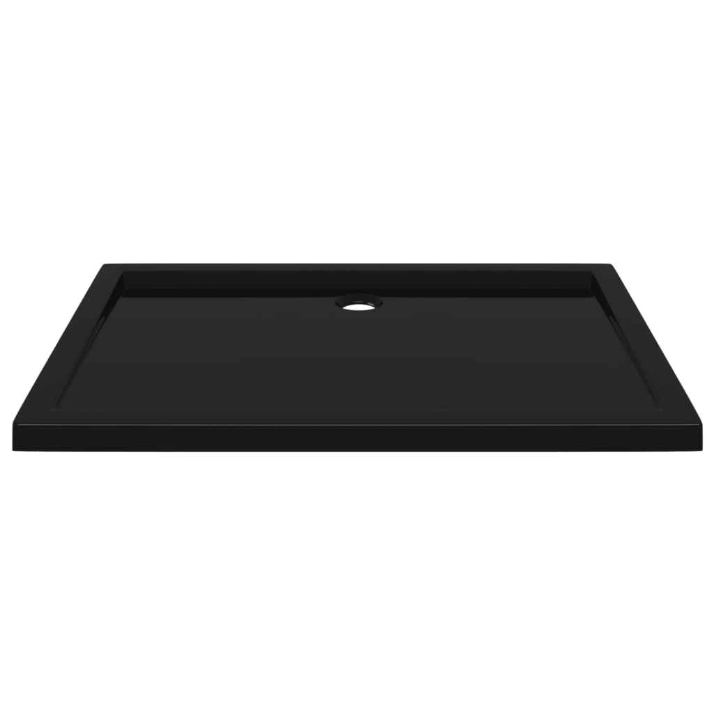 NNEVL Rectangular ABS Shower Base Tray Black 80x110 cm-2