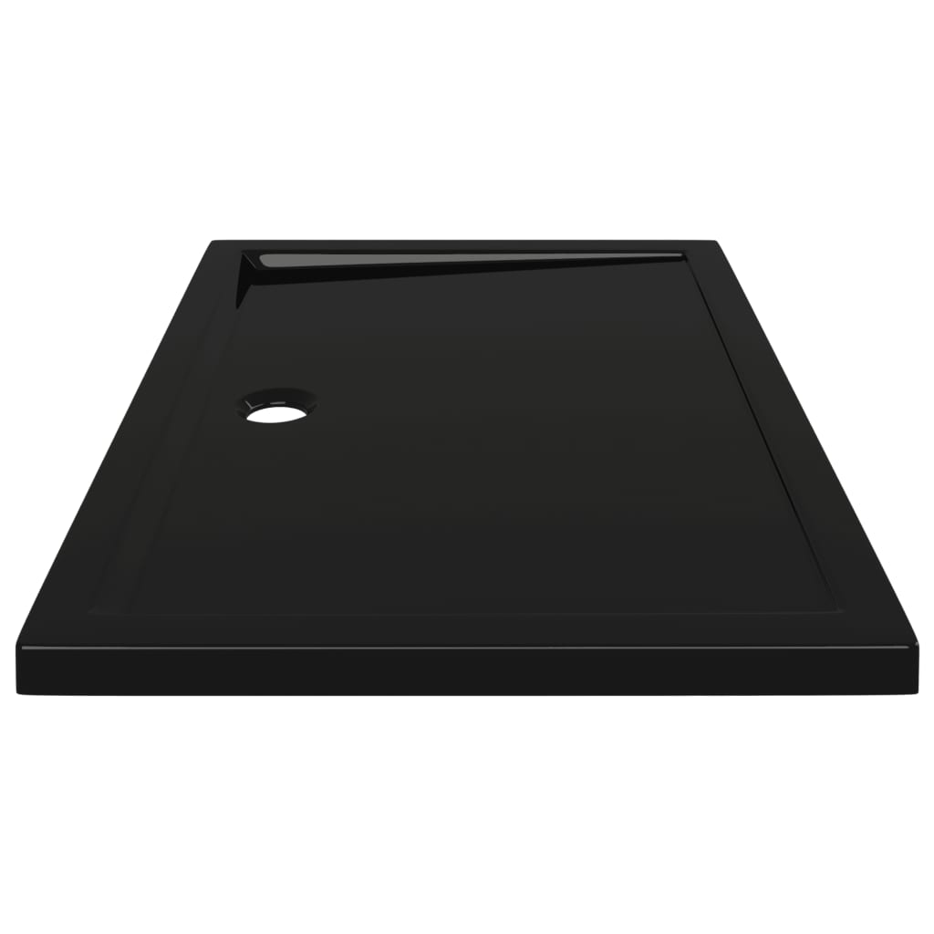 NNEVL Rectangular ABS Shower Base Tray Black 80x110 cm-3
