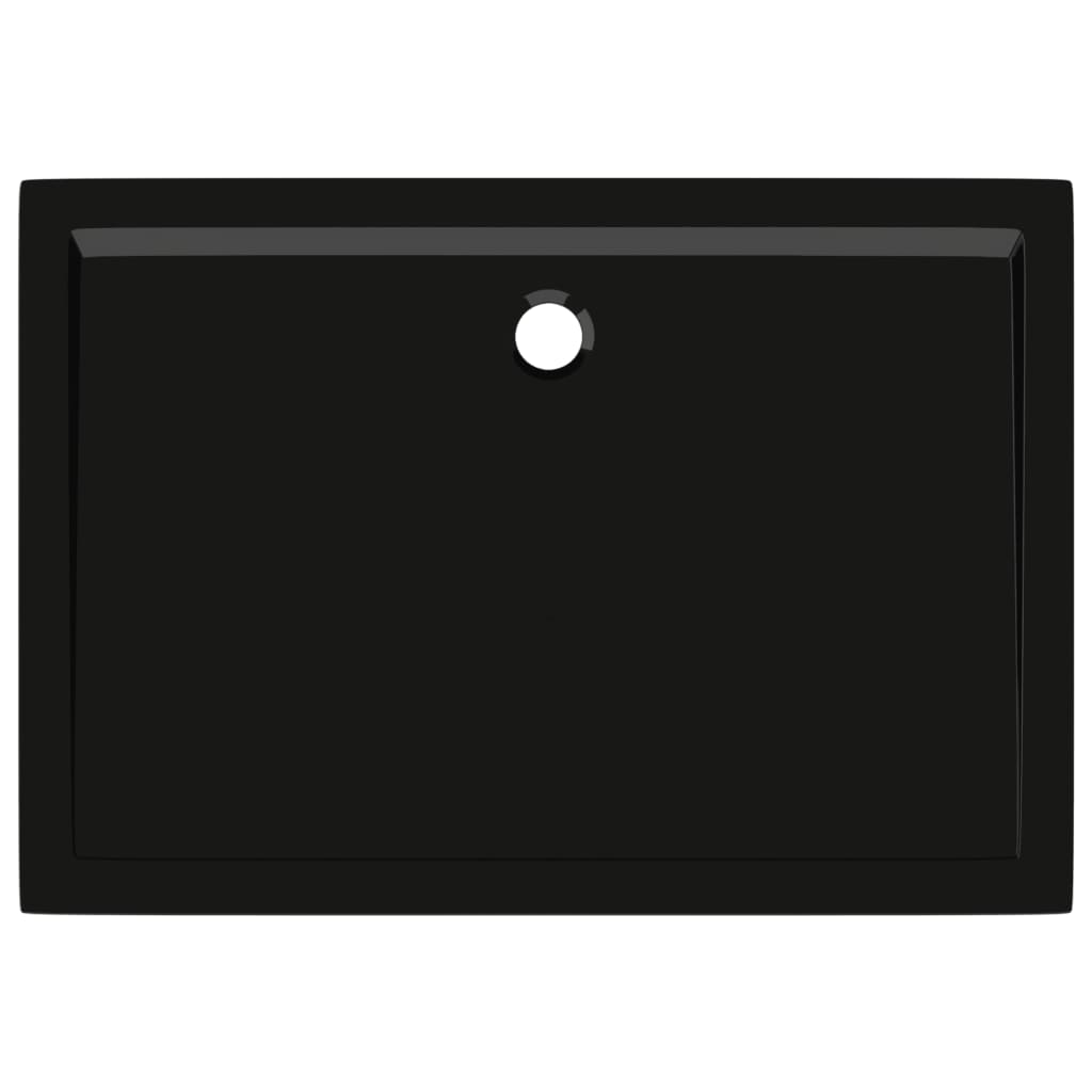 NNEVL Rectangular ABS Shower Base Tray Black 80x110 cm-4