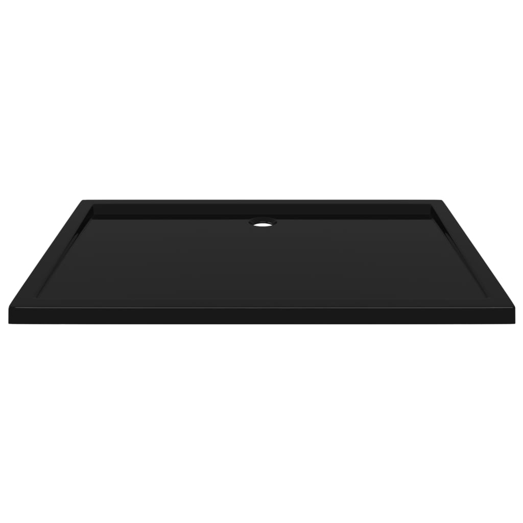 NNEVL Rectangular ABS Shower Base Tray Black 80x120 cm-2
