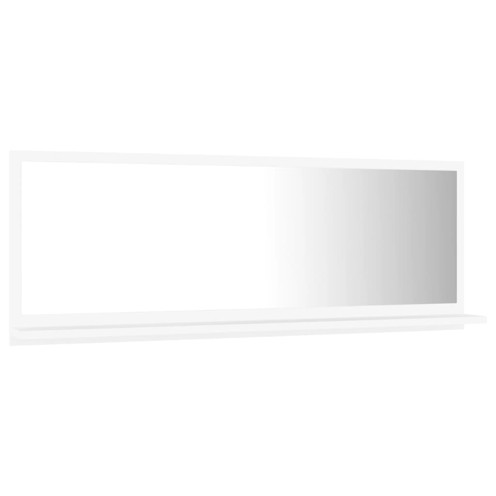 NNEVL Bathroom Mirror White 100cm Chipboard-4
