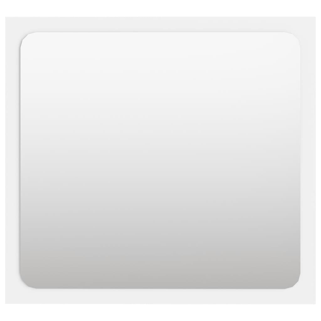 NNEVL Bathroom Mirror White 40x1.5x37 cm Chipboard-1