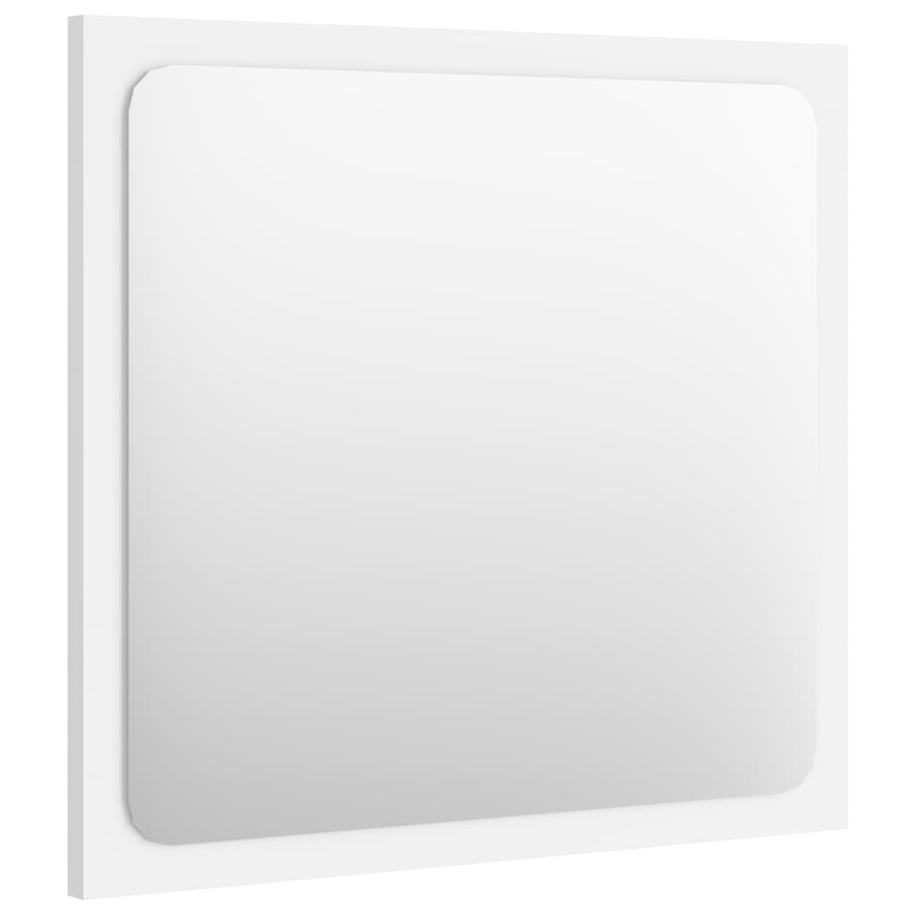 NNEVL Bathroom Mirror White 40x1.5x37 cm Chipboard-2