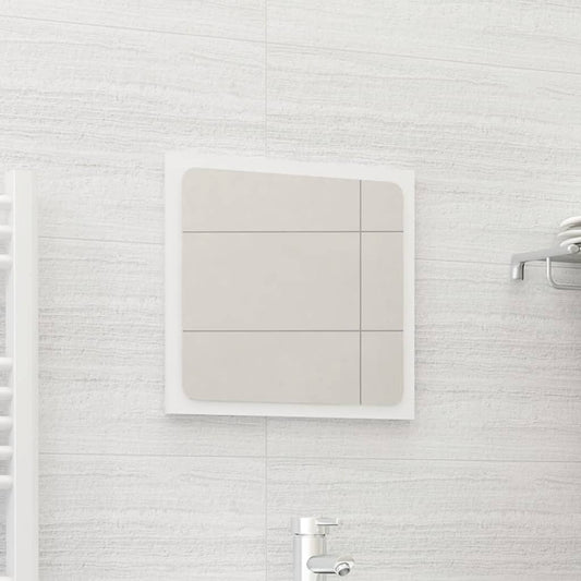 NNEVL Bathroom Mirror White 40x1.5x37 cm Chipboard-0