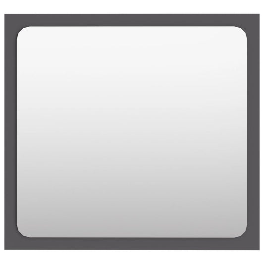 NNEVL Bathroom Mirror Grey 40x1.5x37 cm Chipboard-1