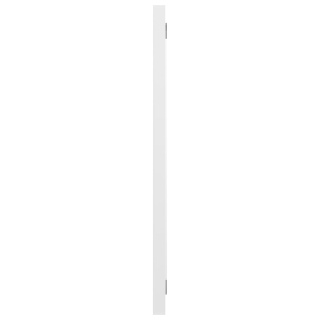 NNEVL Bathroom Mirror High Gloss White 60x1.5x37 cm Chipboard-3