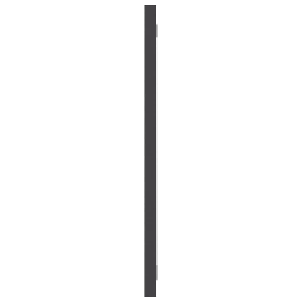 NNEVL Bathroom Mirror Grey 80x1.5x37 cm Chipboard-3