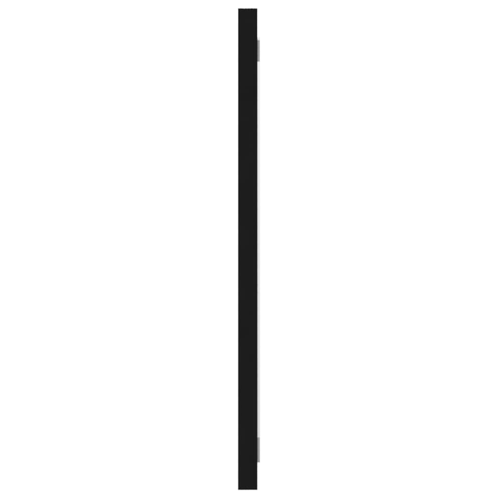 NNEVL Bathroom Mirror Black 90x1.5x37 cm Chipboard-3