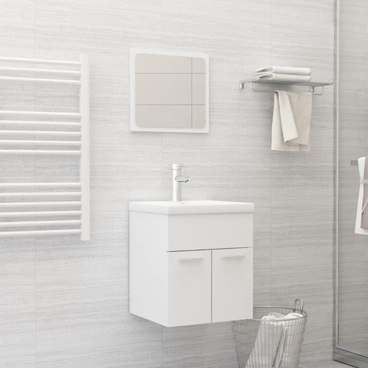 NNEVL 2 Piece Bathroom Furniture Set White Chipboard-0