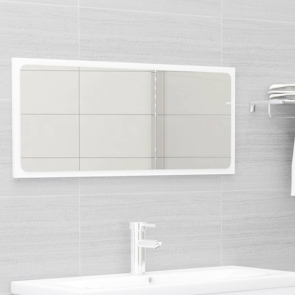 NNEVL 2 Piece Bathroom Furniture Set White Engineered Wood-2