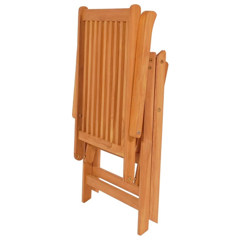 vidaXL Patio Chair with Cushions Outdoor Garden Furniture Solid Wood Teak-2