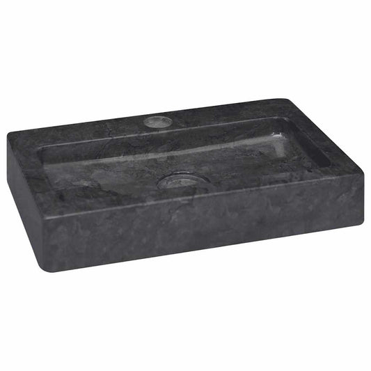 NNEVL Wall-mounted Sink Black 38x24x6.5 cm Marble-1