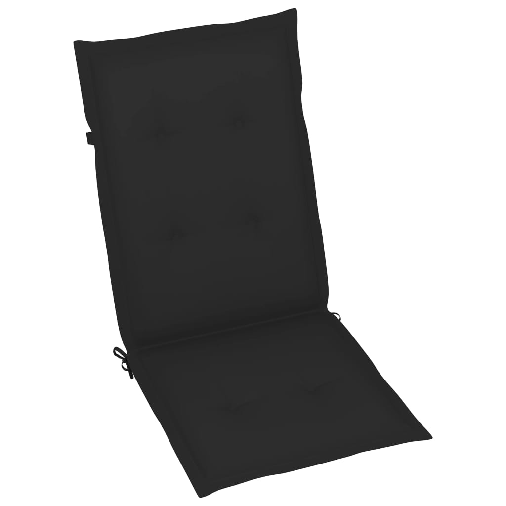 vidaXL Patio Chair with Cushions Outdoor Garden Furniture Solid Wood Teak-3