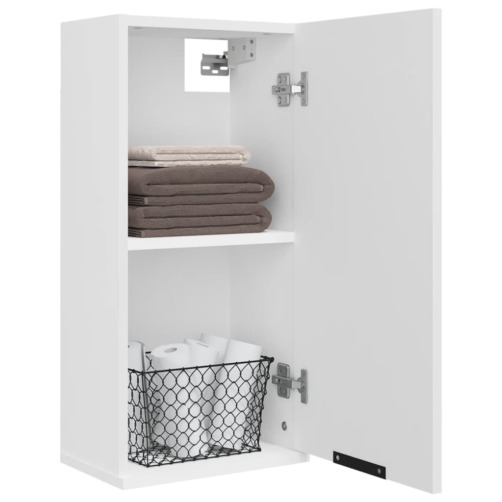 NNEVL Wall-mounted Bathroom Cabinet White 32x20x67 cm-4