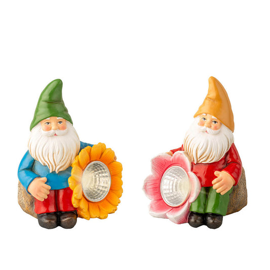 Garden gnomes Lumineo 7,5 x 7 x 11 cm-0