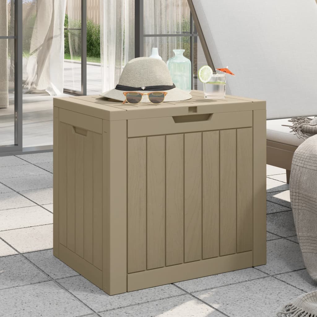 vidaXL Outdoor Storage Box Patio Furniture Garden Tool Chest Polypropylene-6