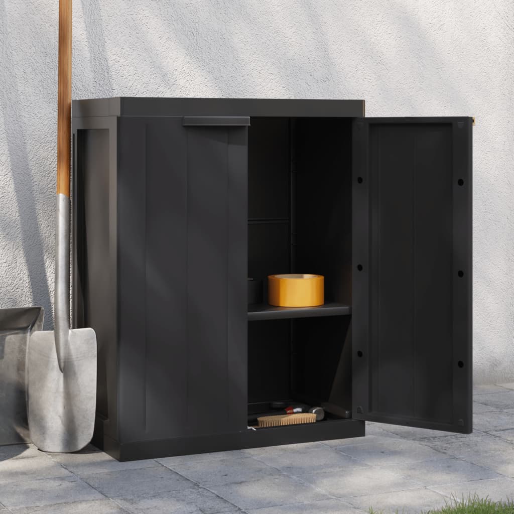 vidaXL Outdoor Storage Cabinet Utility Cupboard Garden Patio Furniture PP-3