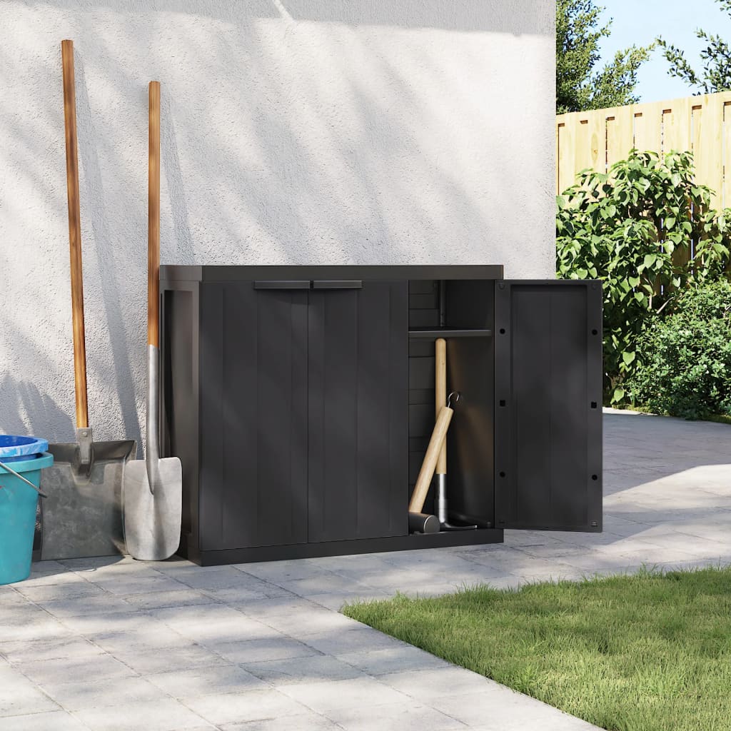 vidaXL Outdoor Storage Cabinet Utility Cupboard Garden Patio Furniture PP-1